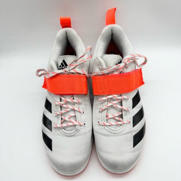 Adidas Powerlift 4 Cross Trainer Weightlifting Shoes White/Black/Neon Orange 8.5 main image 9